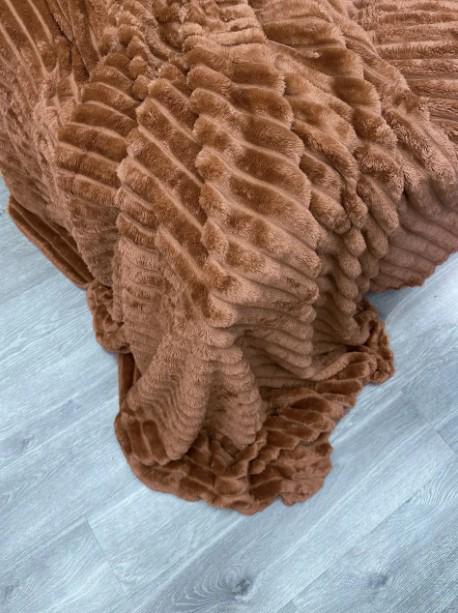 Покрывало велсофт Шарпей 200х230 см Терракотовый (87-107) - фото 6 Покрывало велсофт Шарпей 200х230 см Терракотовый (87-107) - фото 6
