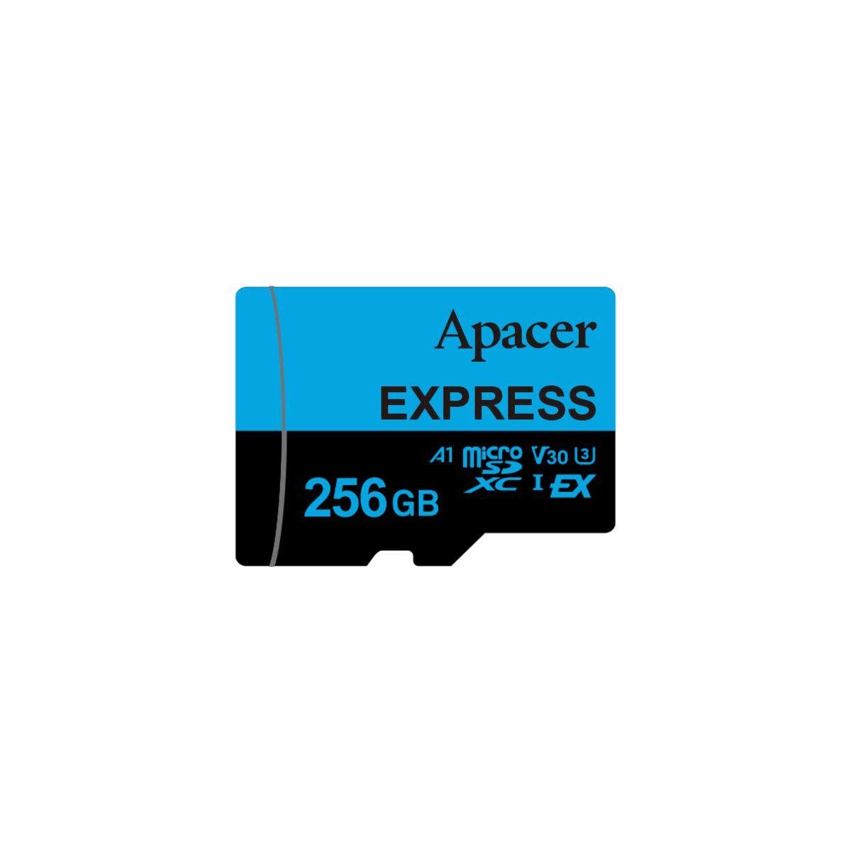 Карта памяти Apacer Express 256Gb class 10 microSDXC UHS-1 U3 V30 A1 Read/Write:810/700 MB/sec Compatible with Nintendo Switch 2 (AP256GMCEXG3X17-RA)