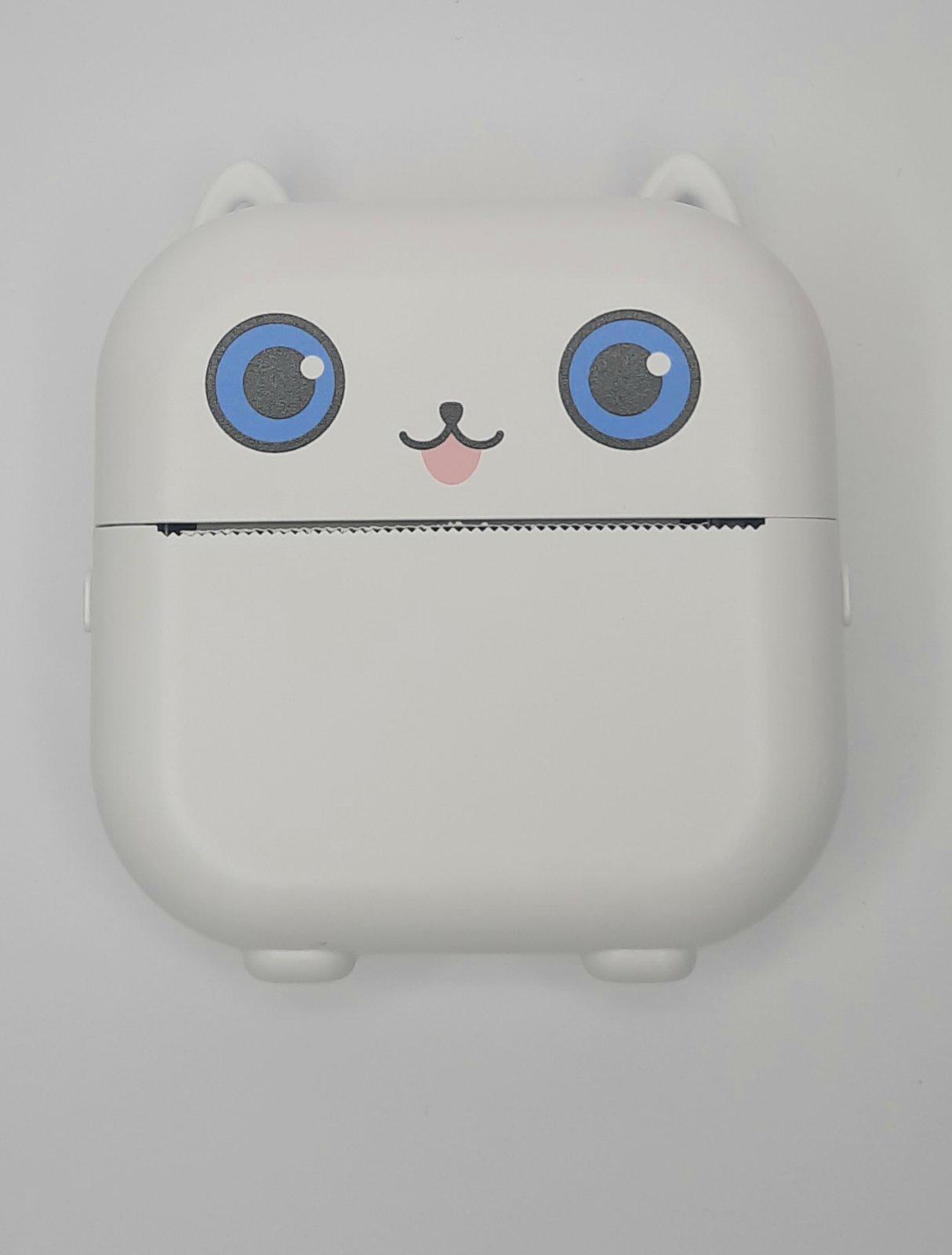 Термопринтер дитячий Mini Printer Котик Bluetooth X15 Білий - фото 2 Термопринтер дитячий Mini Printer Котик Bluetooth X15 Білий - фото 2