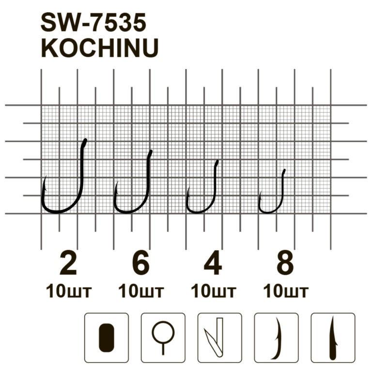 Гачки MiniMax Kochinu SW-7535 №6 10 шт. - фото 3