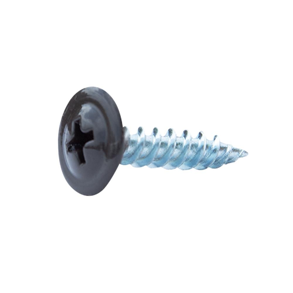 Саморіз для металу з прес шайбою 4,20х19 мм гострий RAL 8019 Темно-коричневий (34050106)