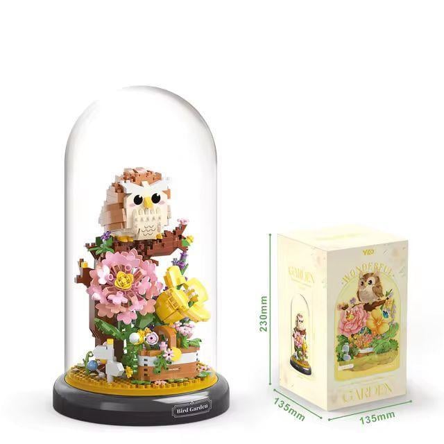 Конструктор Сова в колбі з квітами 1123 деталей (416) - фото 2 Конструктор Сова в колбі з квітами 1123 деталей (416) - фото 2