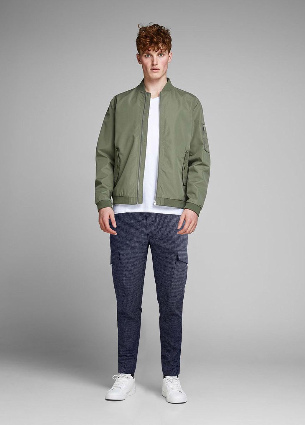Брюки Jack&Jones M Темно-синий (12199875b52)