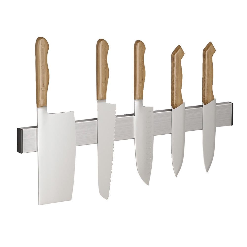 Планка для ножів магнітна Disfact THS-Classic із нержавіючої сталі 45 см Сріблястий (2798) - фото 8