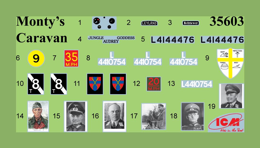 Сборная модель ICM Мобильный офис Монтгомери со штабом (35604) - фото 4 Сборная модель ICM Мобильный офис Монтгомери со штабом (35604) - фото 4
