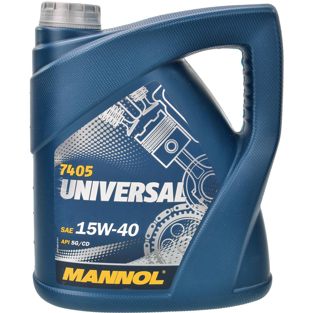 Моторне мастило автомобільне Mannol Universal 15W-40 5 л (182780)