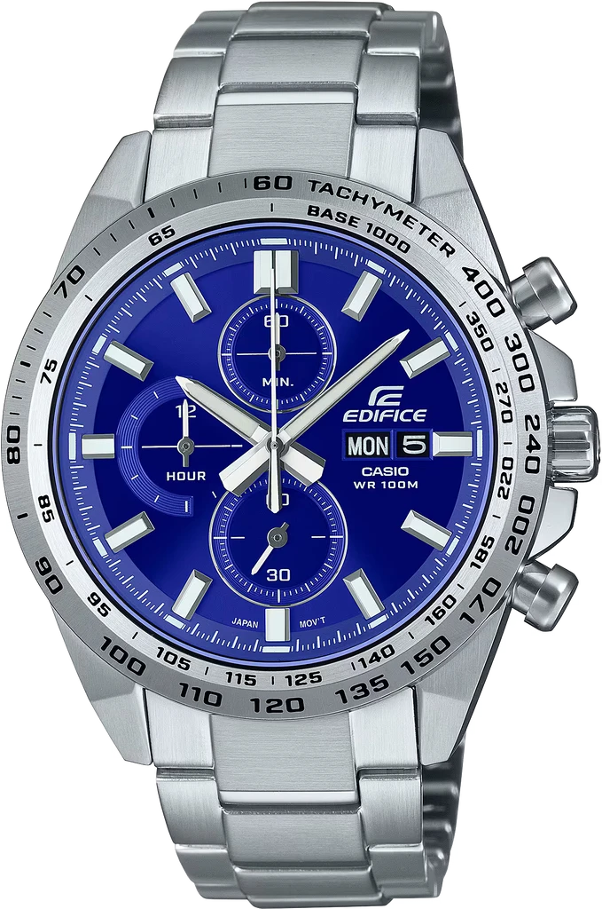 Наручные часы мужские Casio Edifice EFR-574D-2AVUEF со стальным корпусом/водозащитой 100 м Синий (3100234278)