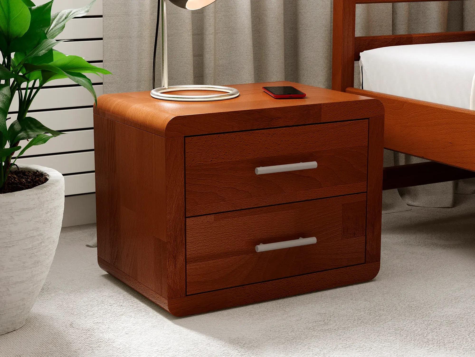 Тумба прикроватная Арбор Древ Глория 2Ш натуральное дерево сосна Яблоня Локарно (51676) - фото 1