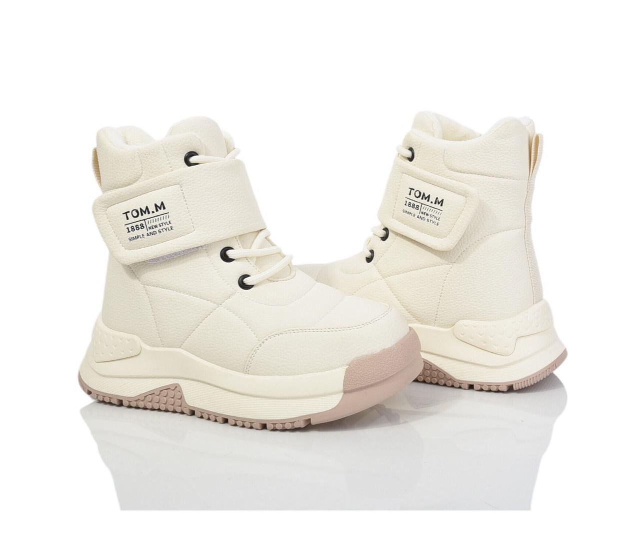 Ботинки зимние для девочек TOM.M 11341A/35 р. 35 Молочный