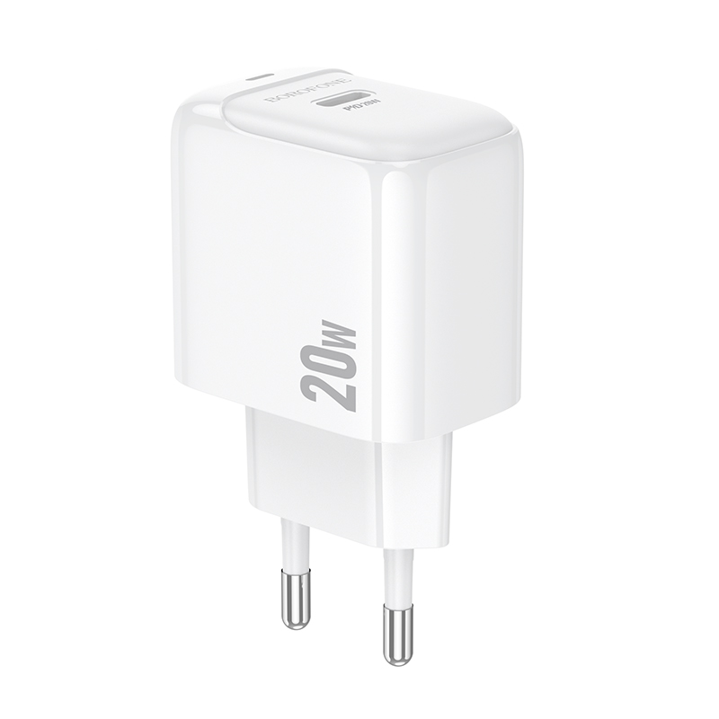 Зарядное устройство для телефона Borofone BAS43A Potential single-port PD20W charger EU White (19158)