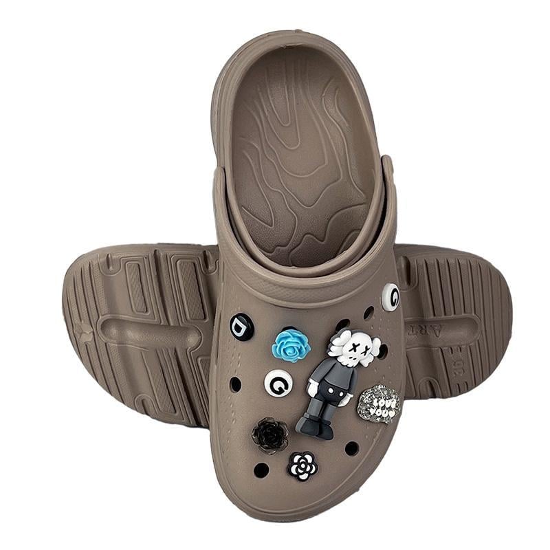 Крокси жіночі з джибітсами 1426-2 p. 36 23 см Коричневий Крокси жіночі з джибітсами 1426-2 p. 36 23 см Коричневий