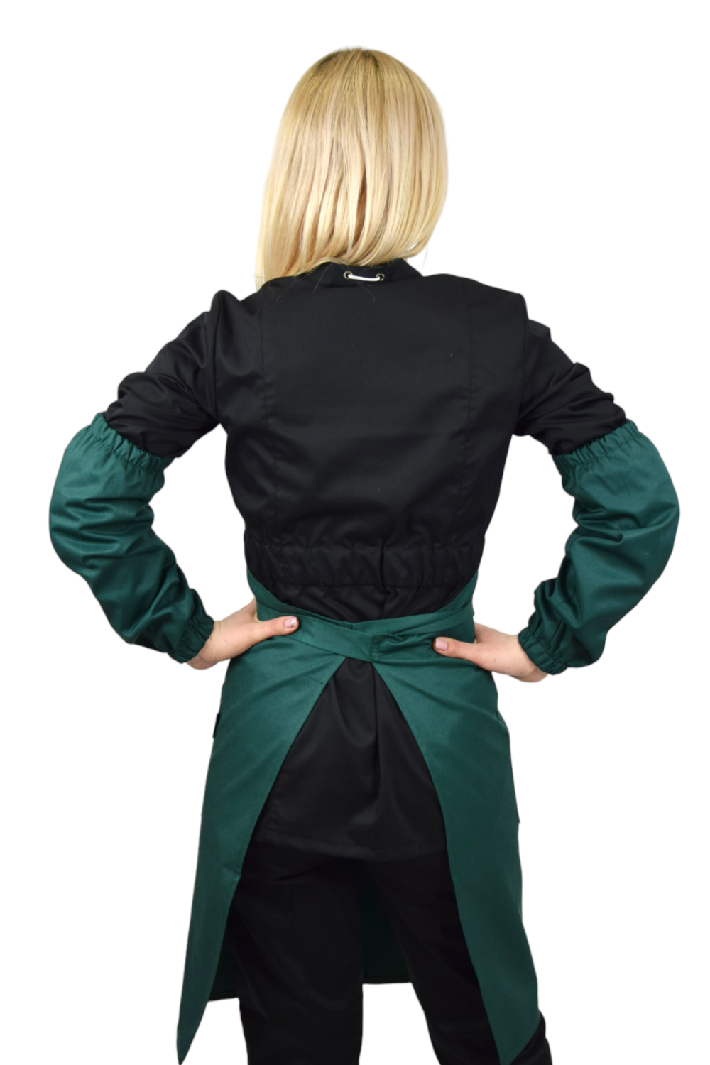 Фартух універсальний з нагрудником до колін Стандарт LuxForm Зелений (4789) - фото 4 Фартух універсальний з нагрудником до колін Стандарт LuxForm Зелений (4789) - фото 4