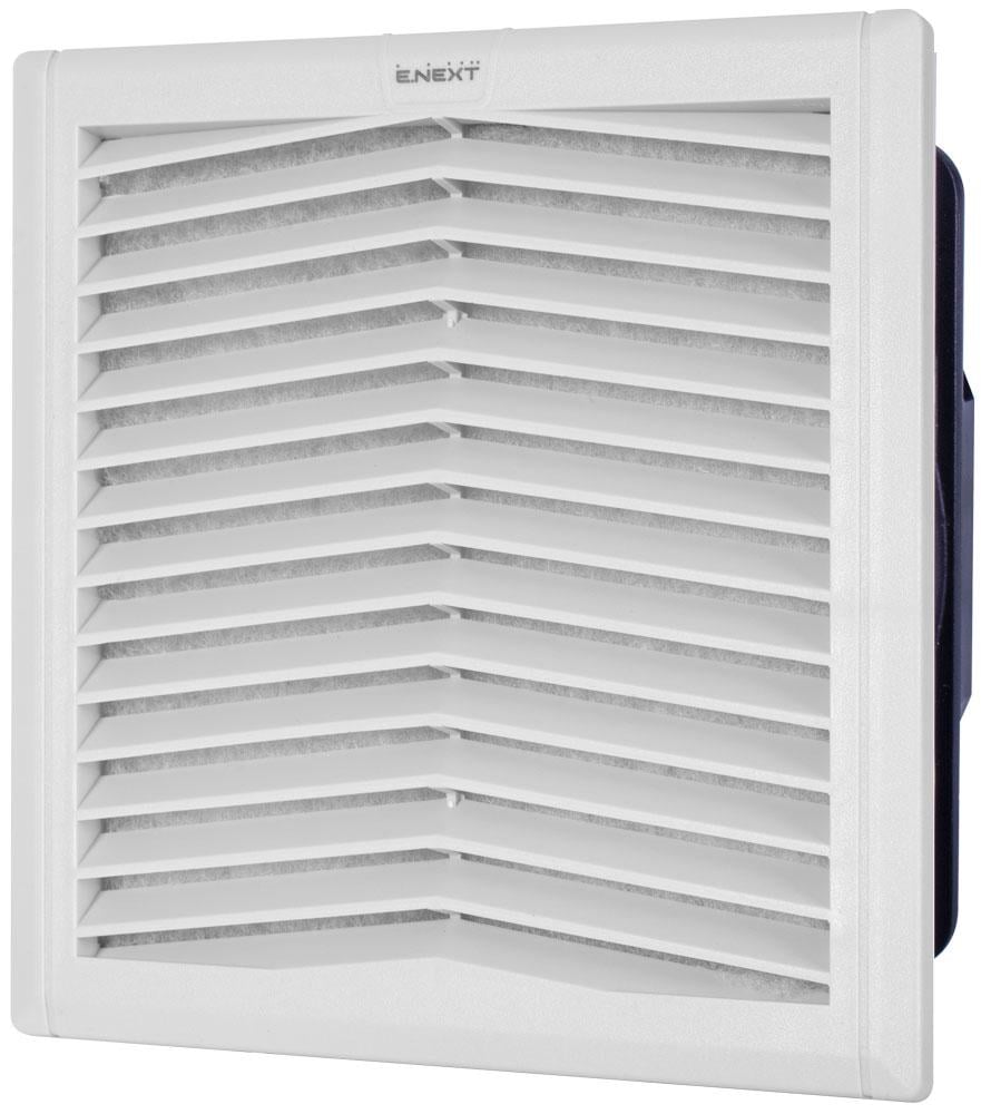 Вентилятор E.NEXT e.climat.fanfilter.pro.204 с решеткой и фильтром 138 м3/ч 230V 120х120 мм IP54 (s0103019)