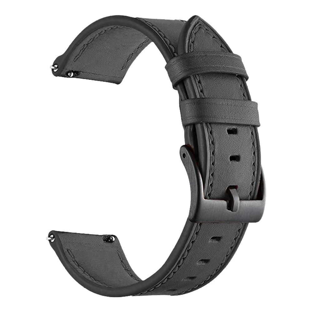 Ремешок для смарт-часов кожаный 22 мм для Xiaomi Mi Watch 2 Pro/S3/S2/S1 Черный (2225164580) Ремешок для смарт-часов кожаный 22 мм для Xiaomi Mi Watch 2 Pro/S3/S2/S1 Черный (2225164580)