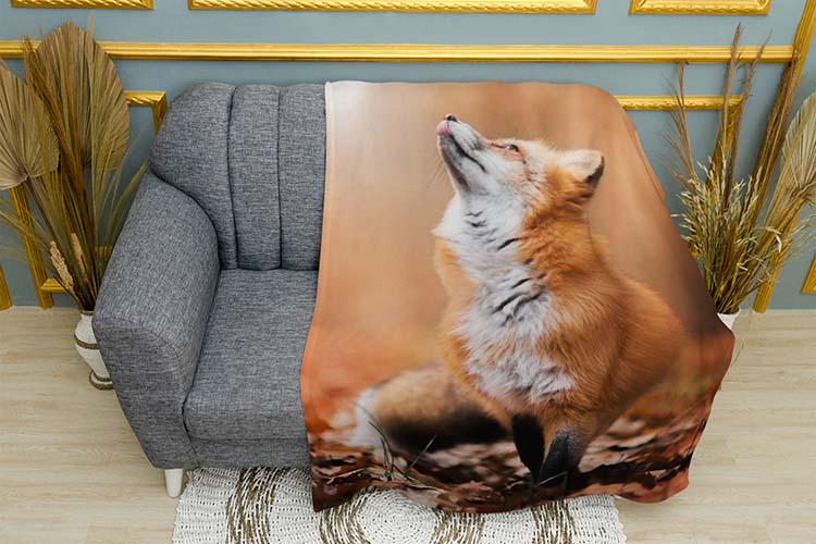 Плед Red fox A wonderful forest плюш однослойный 150х210 см (114013-1)