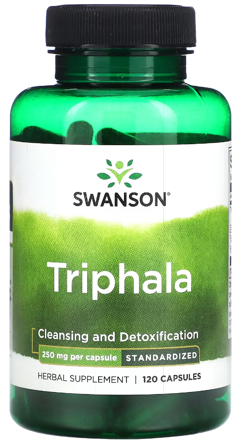 Добавка Трифала стандартизированная Swanson Triphala 250 мг 120 капсул Добавка Трифала стандартизированная Swanson Triphala 250 мг 120 капсул
