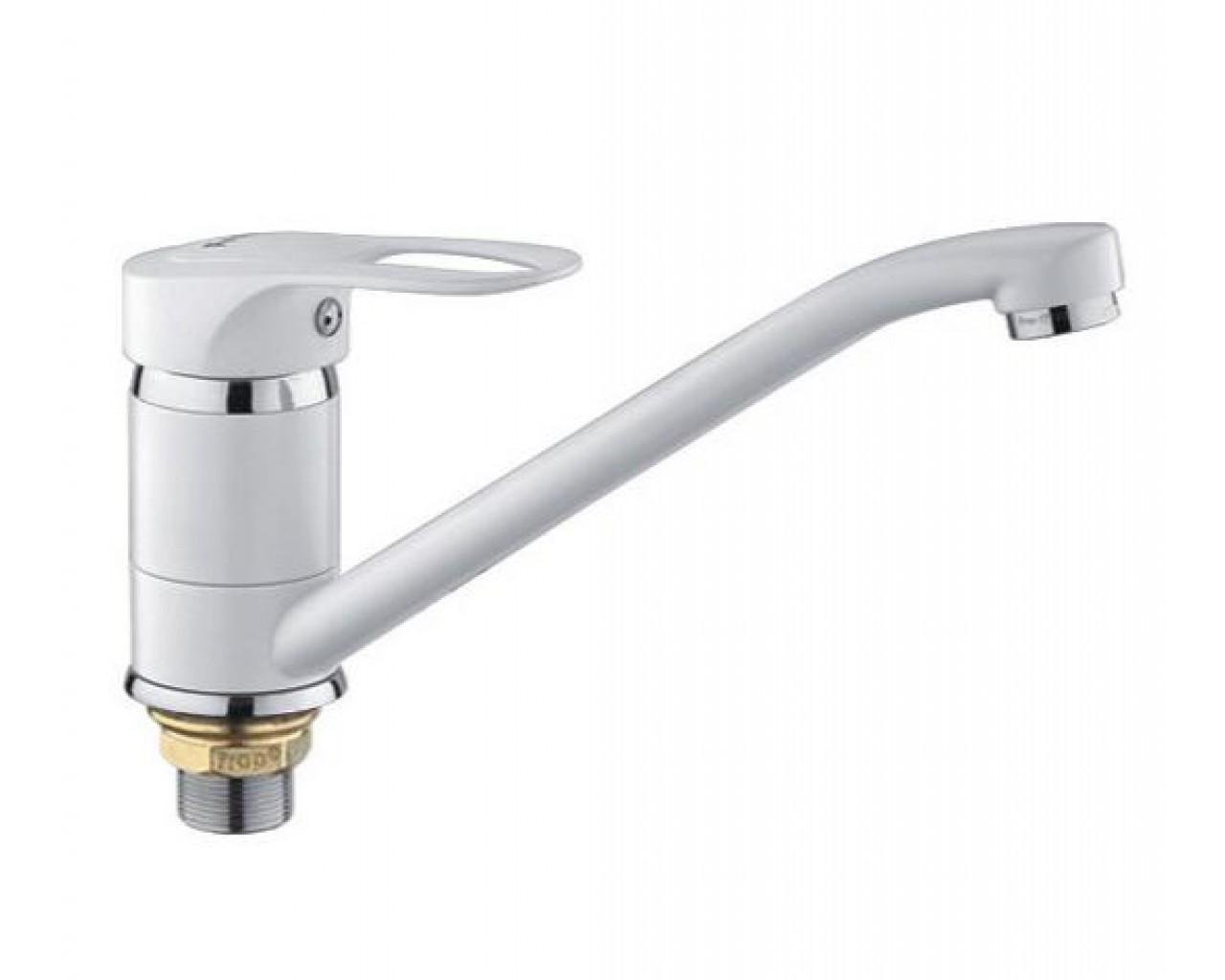 Змішувач для кухні Frap H49 F4928-12 1034136 одноважільний Білий (102499) Змішувач для кухні Frap H49 F4928-12 1034136 одноважільний Білий (102499)