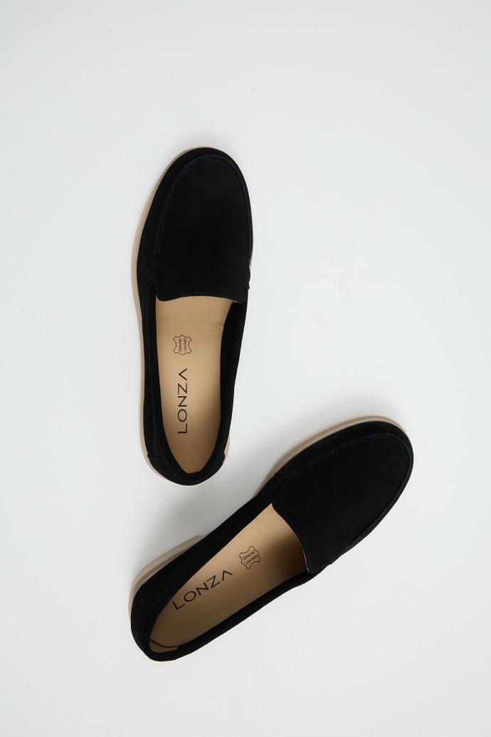 Мокасини жіночі LONZA замшеві р. 41 Чорний (198803) - фото 4