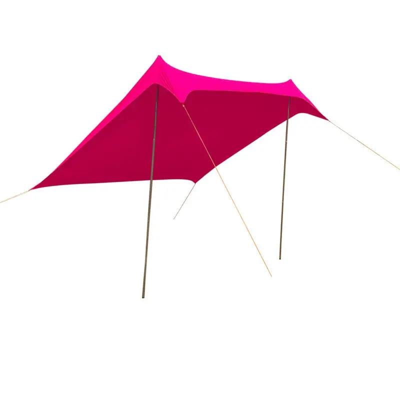 Тент пляжний Green Camp з якірними сумками Рожевий (GC1046 red ws)