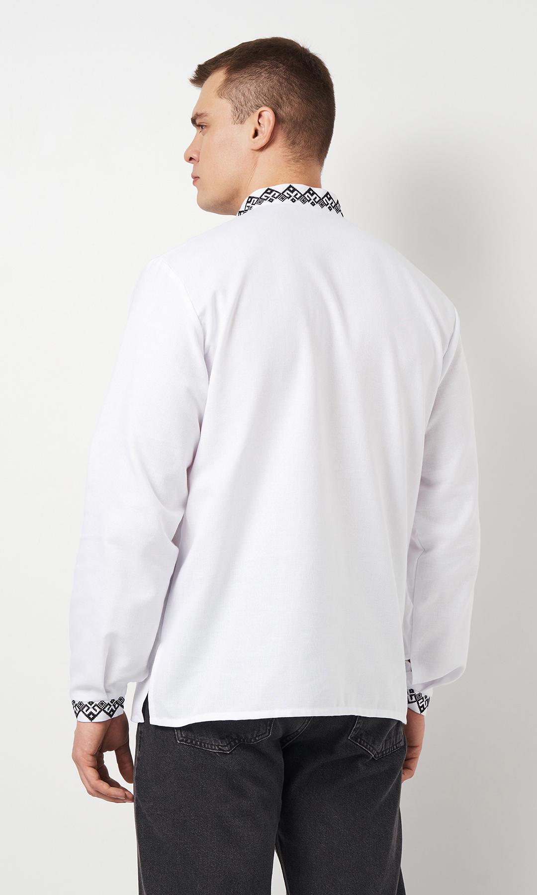 Вишиванка чоловіча Вишиваночка р. 44 Білий (3146-5) - фото 4