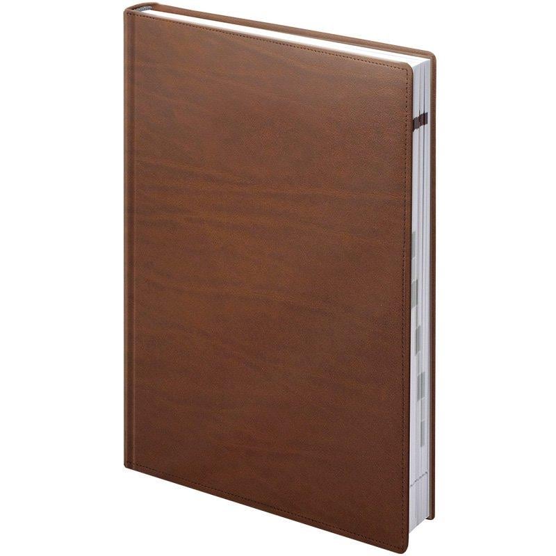 Ежедневник недатированный Brunnen Агенда LaFontaine А5 320 страниц кожа Коричневый (73-796 50 70)