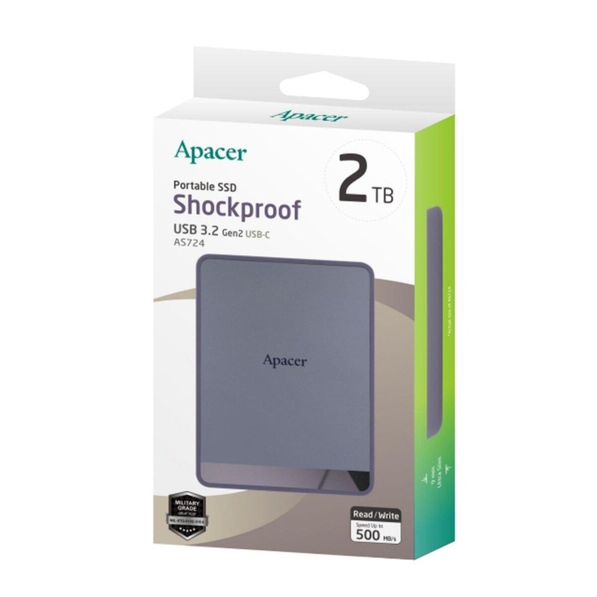 SSD-диск Apacer AS724 2 Тб Mauve (25442055) - фото 3