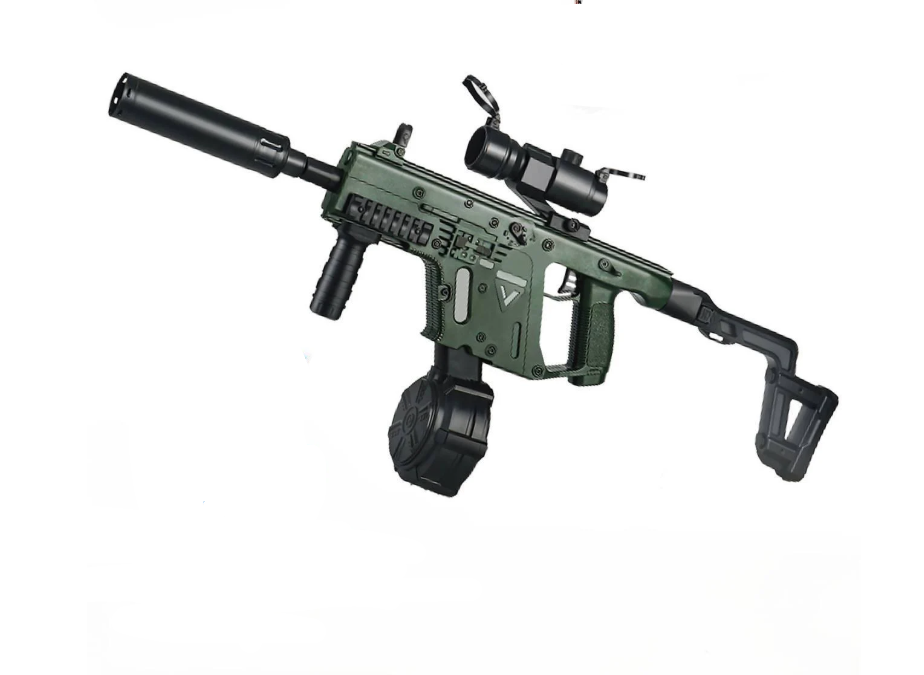 Автомат іграшковий VECTOR на орбізах з великим магазином акумуляторний + 10000 орбізів 77 см Хакі