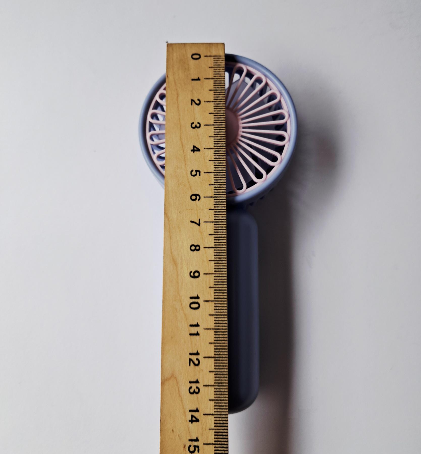 Вентилятор портативний від 2 батарей АА Фіолетовий (W-5010) - фото 5