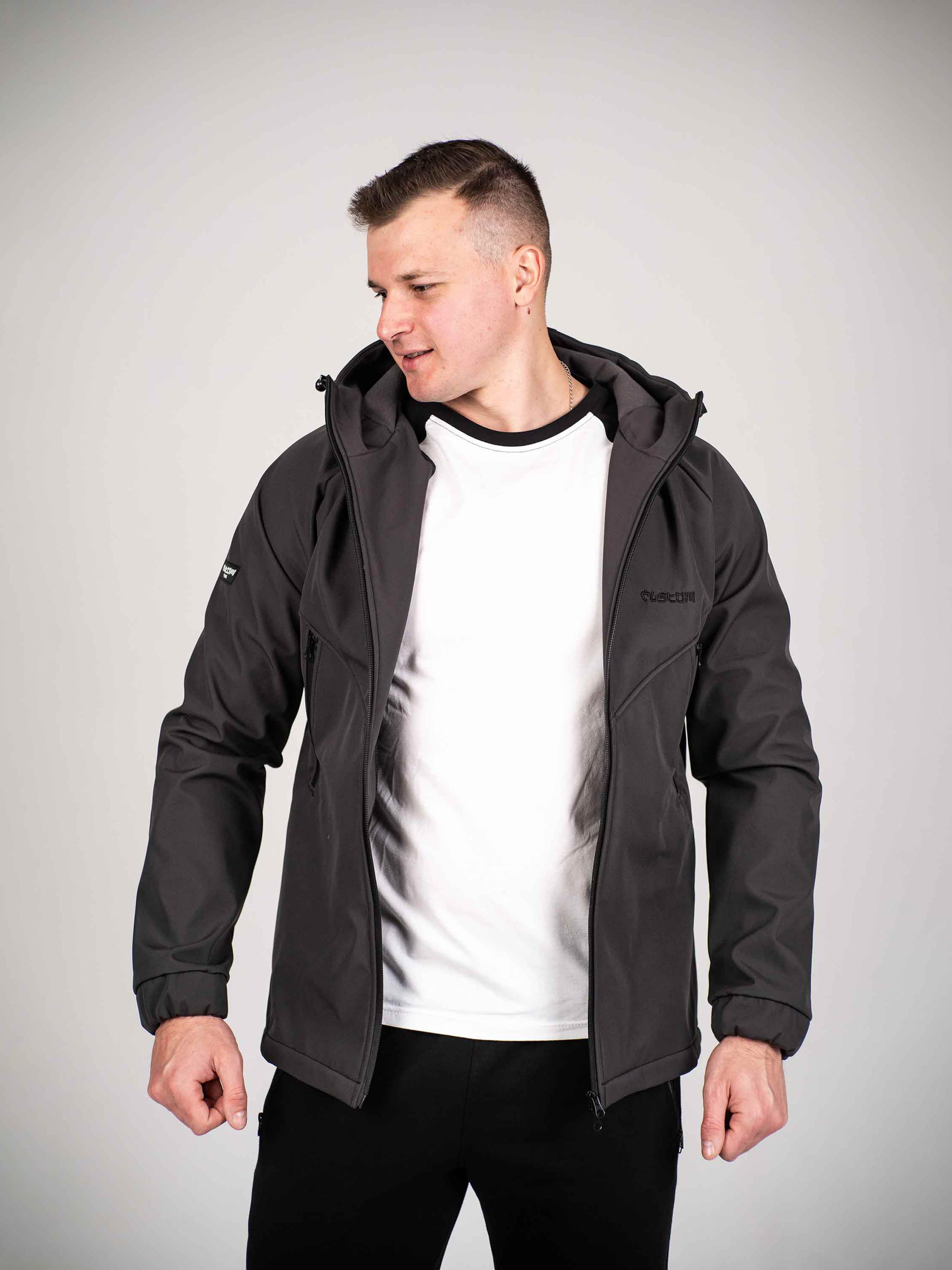 Куртка чоловіча Custom Wear Protection Soft Shell Dark M Графітовий (2571351) - фото 2