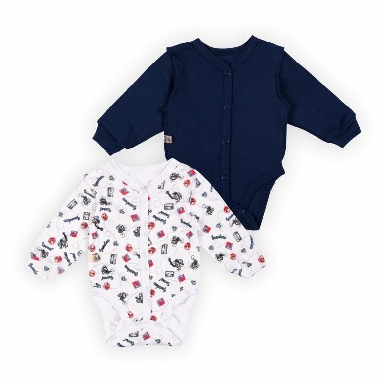 Комплект боді для малюків Gabbi BD-24- 1 набивний 56 см 2 шт. Темно-синій (13926) Комплект боді для малюків Gabbi BD-24- 1 набивний 56 см 2 шт. Темно-синій (13926)