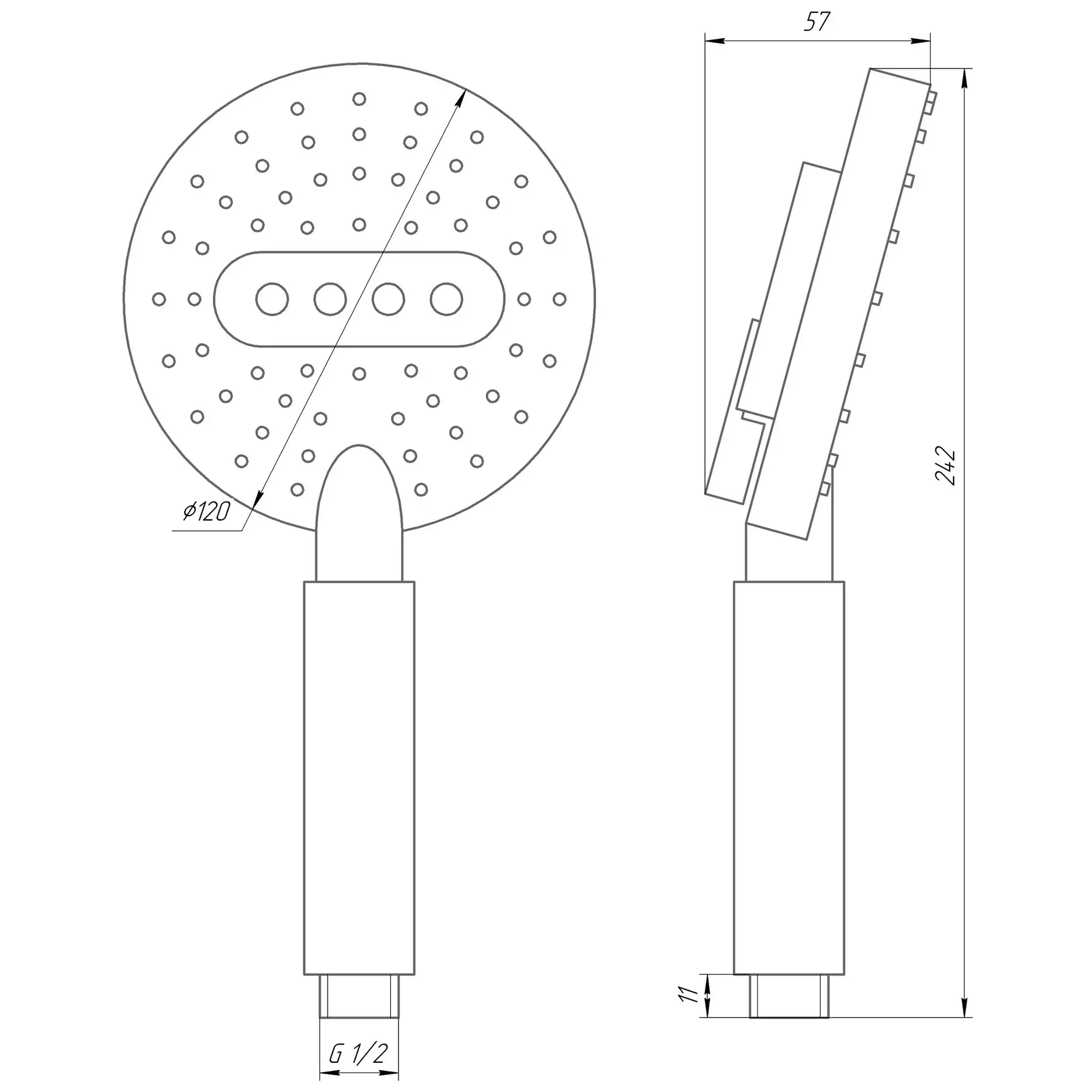 Лійка душова Globus Lux NSD07A (GSR-000014996) - фото 4