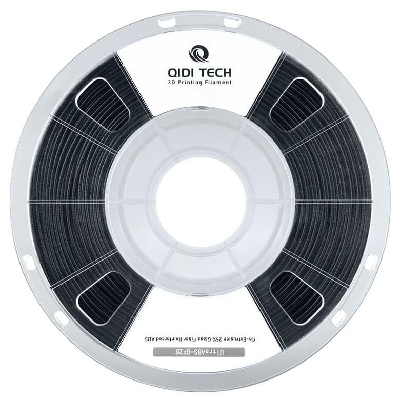 Пластик QIDI TECH UltraABS-GF25 1,75 мм 1 кг Черный (ABS-GF25)