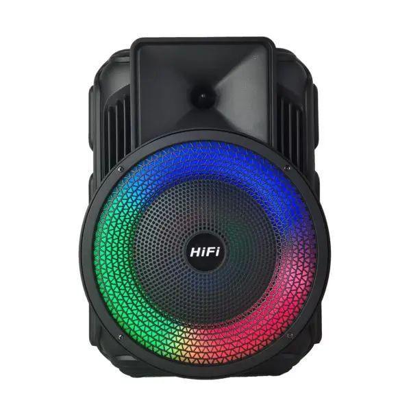 Колонка портативная Bluetooth RX-8135W 10 Вт 85 дБ 100 Гц-20000 Гц с LED-подсветкой светомузыкой и FM-приемником 40х30х25 см