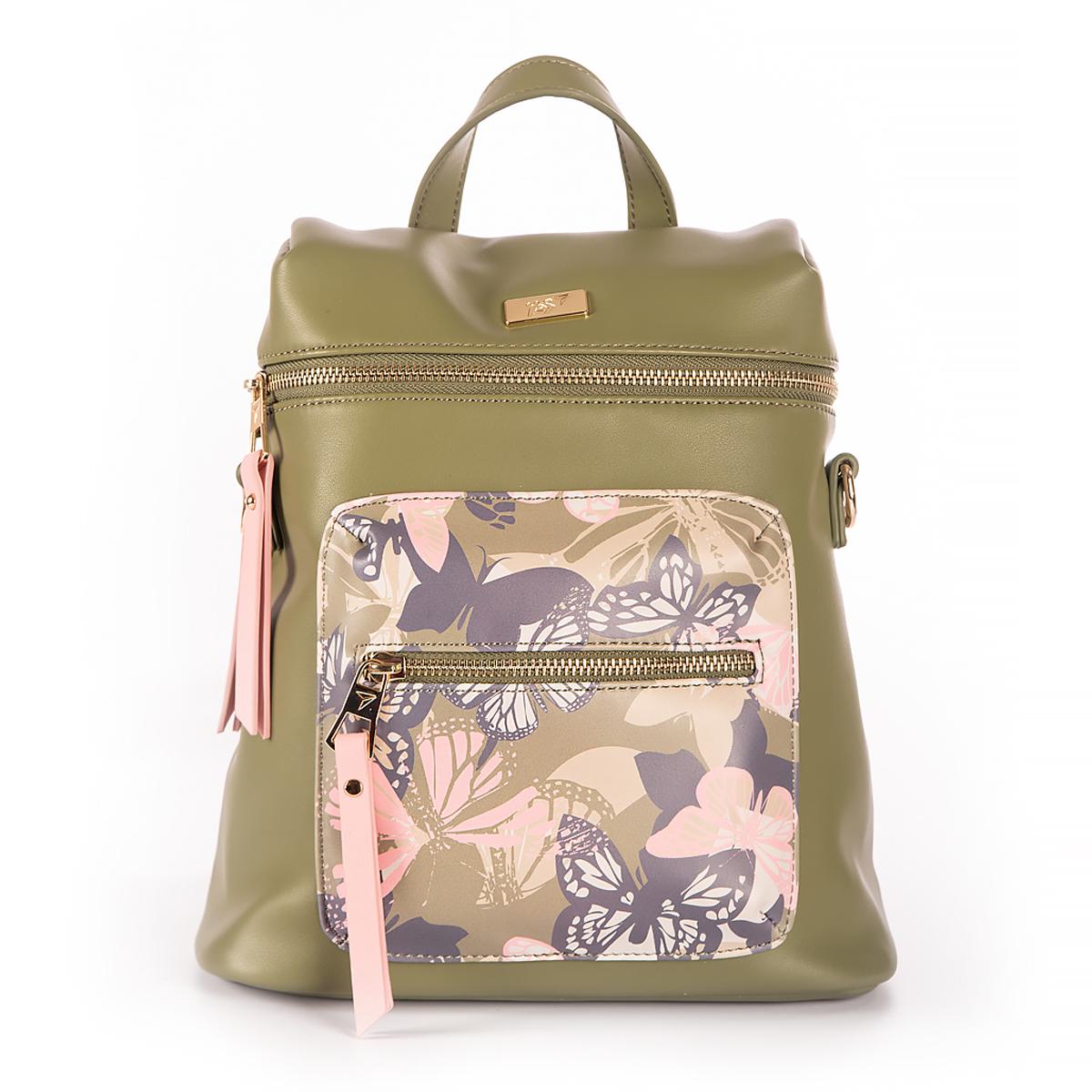 Рюкзак Yes Fashion YW-56 Butterflies 558477 7 л Зеленый