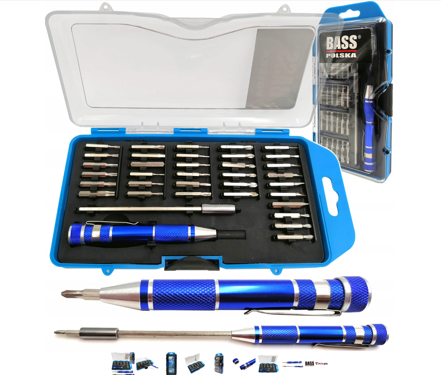 Викрутка Bass Polska 3818 з набором біт для точних робіт з подовжувачем 36 шт. - фото 2 Викрутка Bass Polska 3818 з набором біт для точних робіт з подовжувачем 36 шт. - фото 2