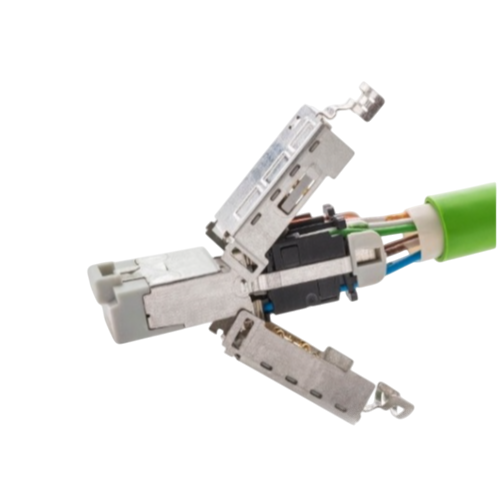 Конектор Molex KSP-00001 без інструментального RJ45 WE8E STP стандарт Cat 6A з контактами 50 мкм (557391)