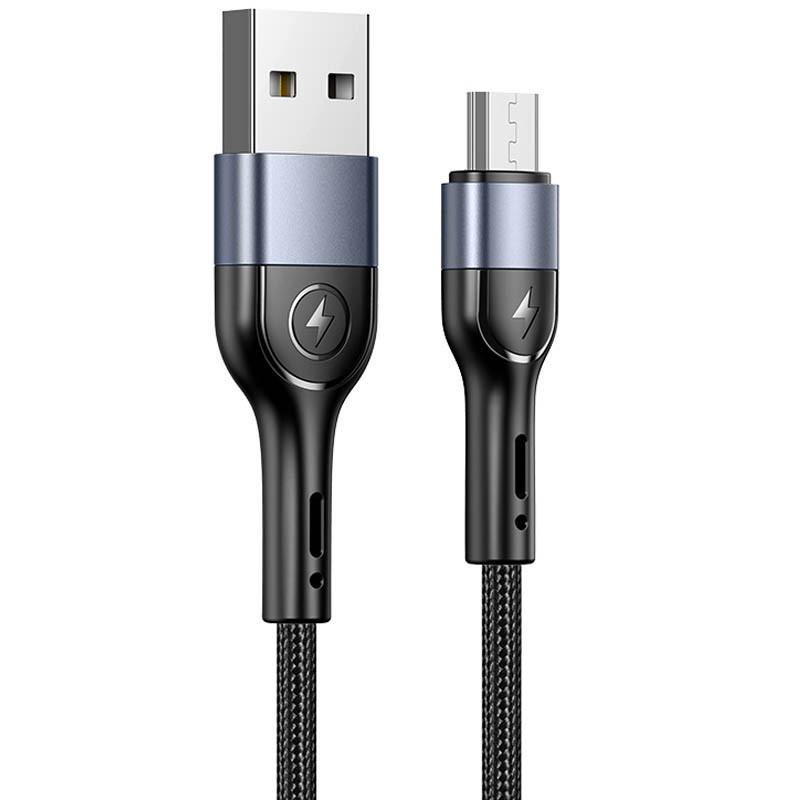 Кабель Usams US-SJ450 U55 Aluminum Alloy Braided USB/MicroUSB 1 м Black (00000062673_1)