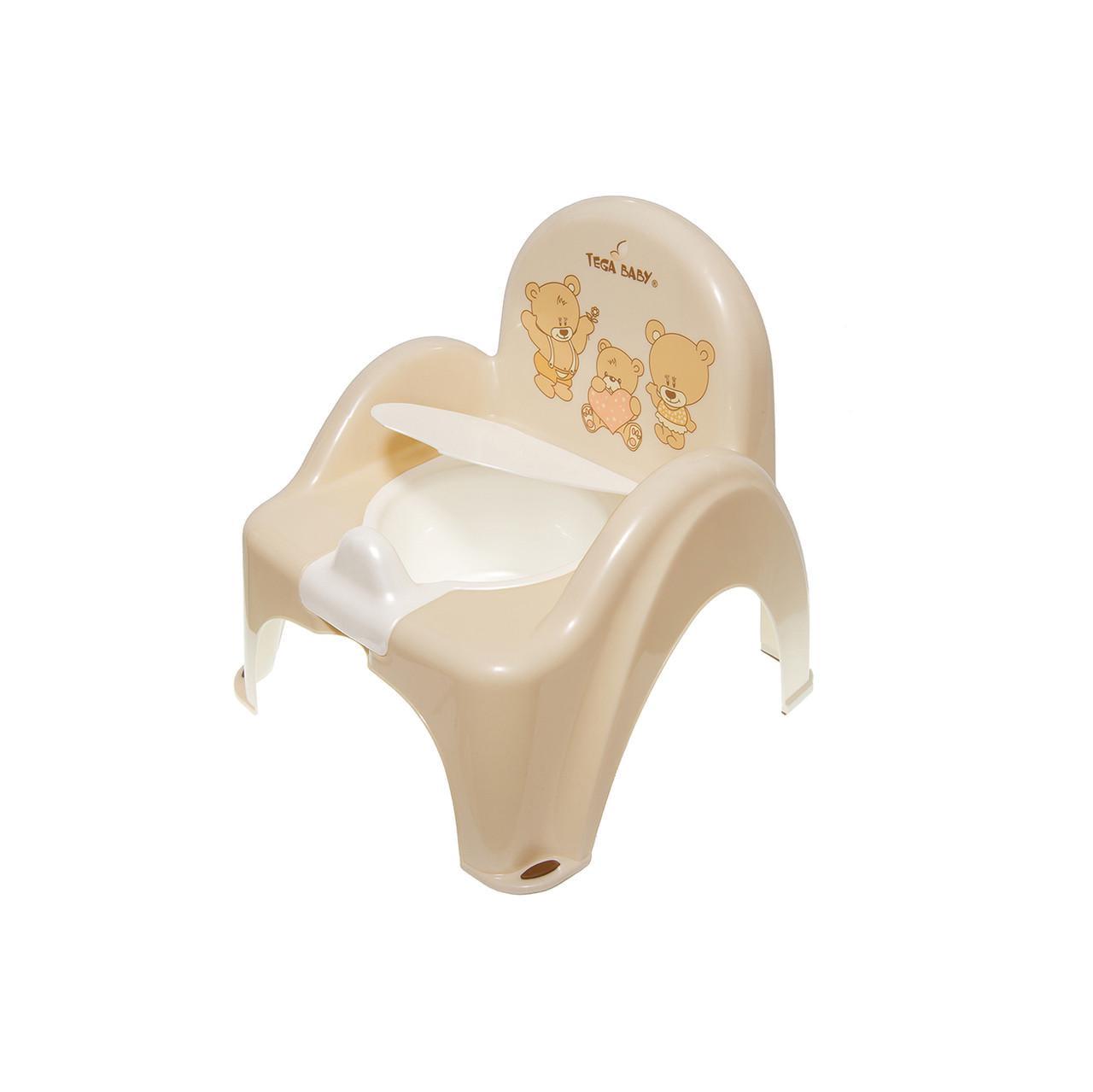 Горшок-стульчик Tega Baby Медведики Бежевый (5902963008879 MS-012-119)