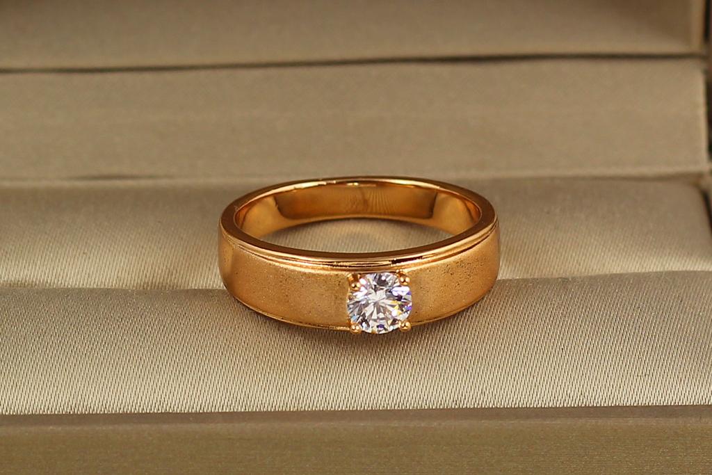 Кольцо Xuping Jewelry Обручение р. 19 Золотистый (29882819)