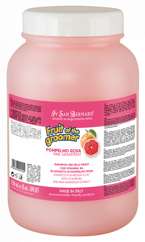 Шампунь для шерсти средней длины Iv San Bernard Pink Grapefruit с витаминами 3,25 л (1139690491)