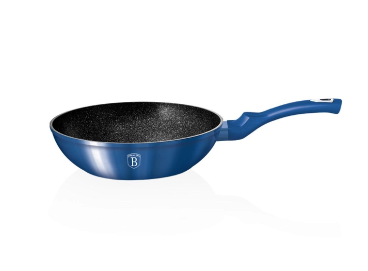Сковорода WOK Berlinger Haus BH-1651N Metallic Line Royal Edition 28 см Blue (14144)