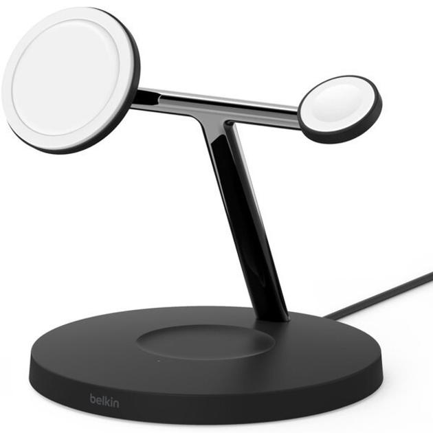 Док-станція Belkin BOOST CHARGE PRO 3in1 Wireless Charger with MagSafe Black (HPG02)