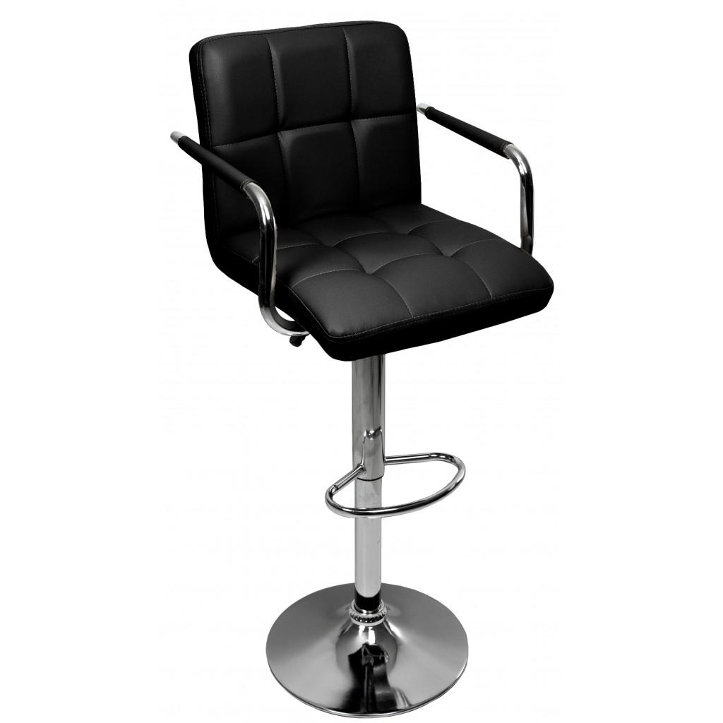 Барный стул со спинкой Bonro B-026 черный (4700002512)