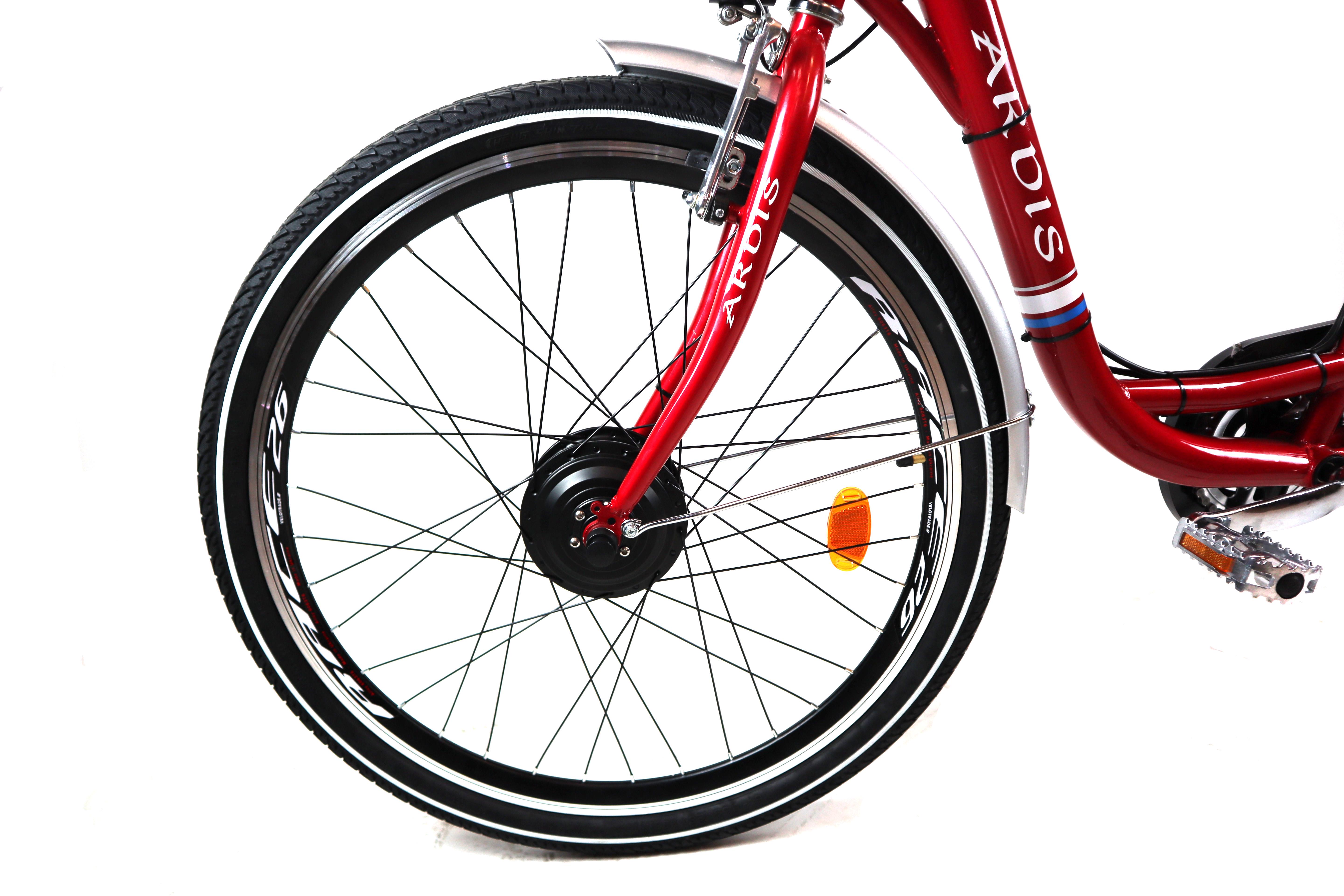 Електровелосипед A002 LIDO 26 колесо 36 В 350 Вт 12 Ач З LCD пультом керування Червоний (10124345) - фото 3