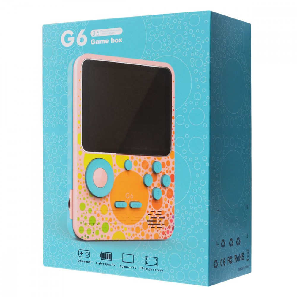 Консоль ігрова консоль G6 3,5" 6000 mAh Pink (428310005) - фото 2 Консоль ігрова консоль G6 3,5" 6000 mAh Pink (428310005) - фото 2