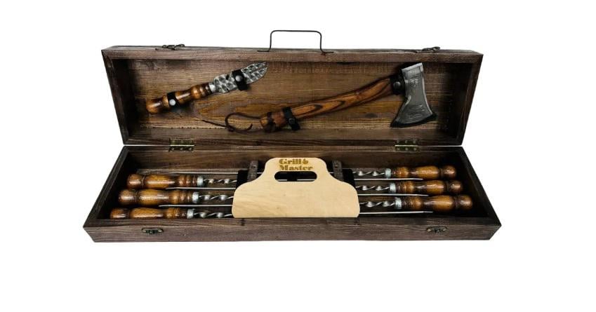 Набор шампуров в кейсе Кизляр мини (21-10-KS-7705)