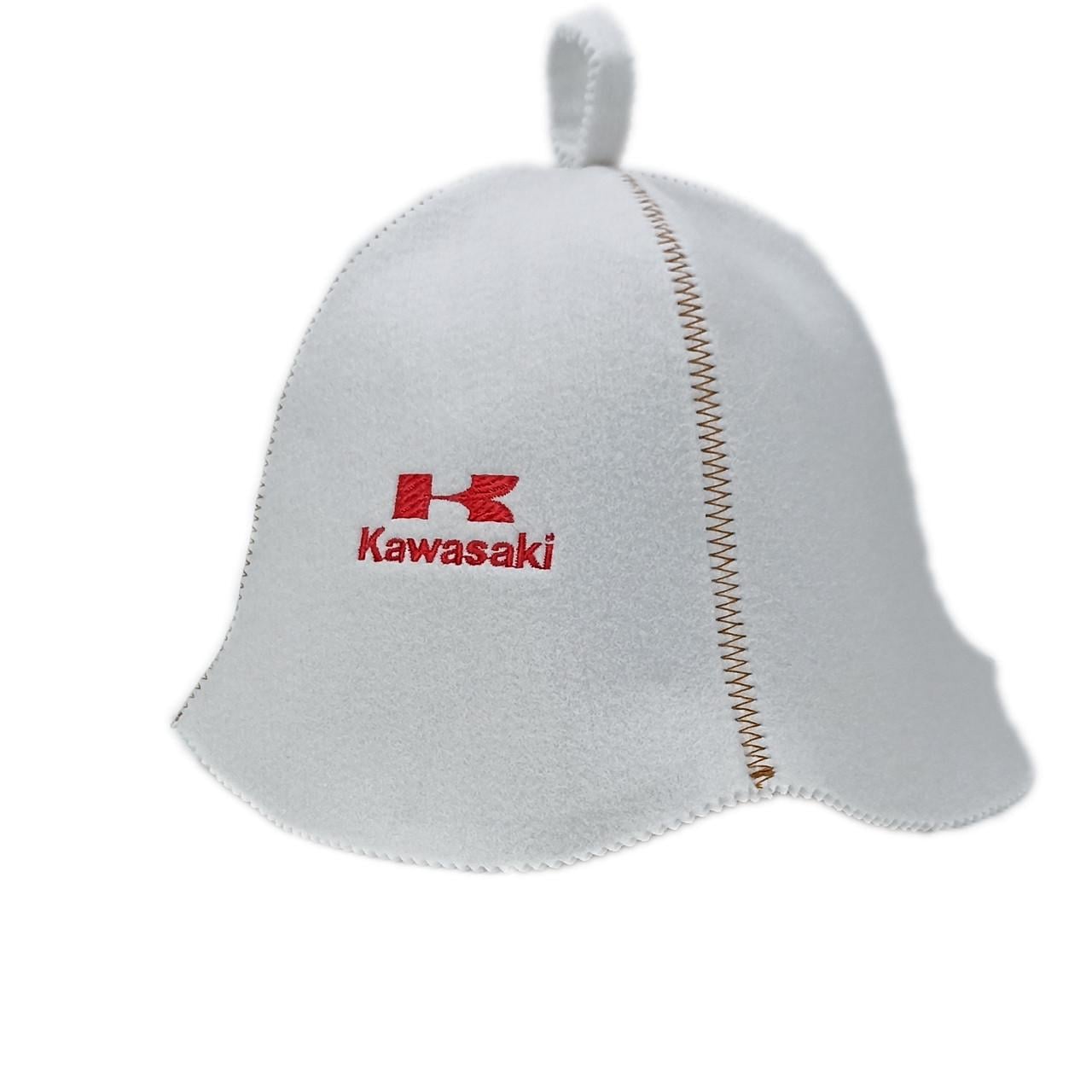 Банная шапка Luxyart Kawasaki искусственный фетр Белый (LA-305)