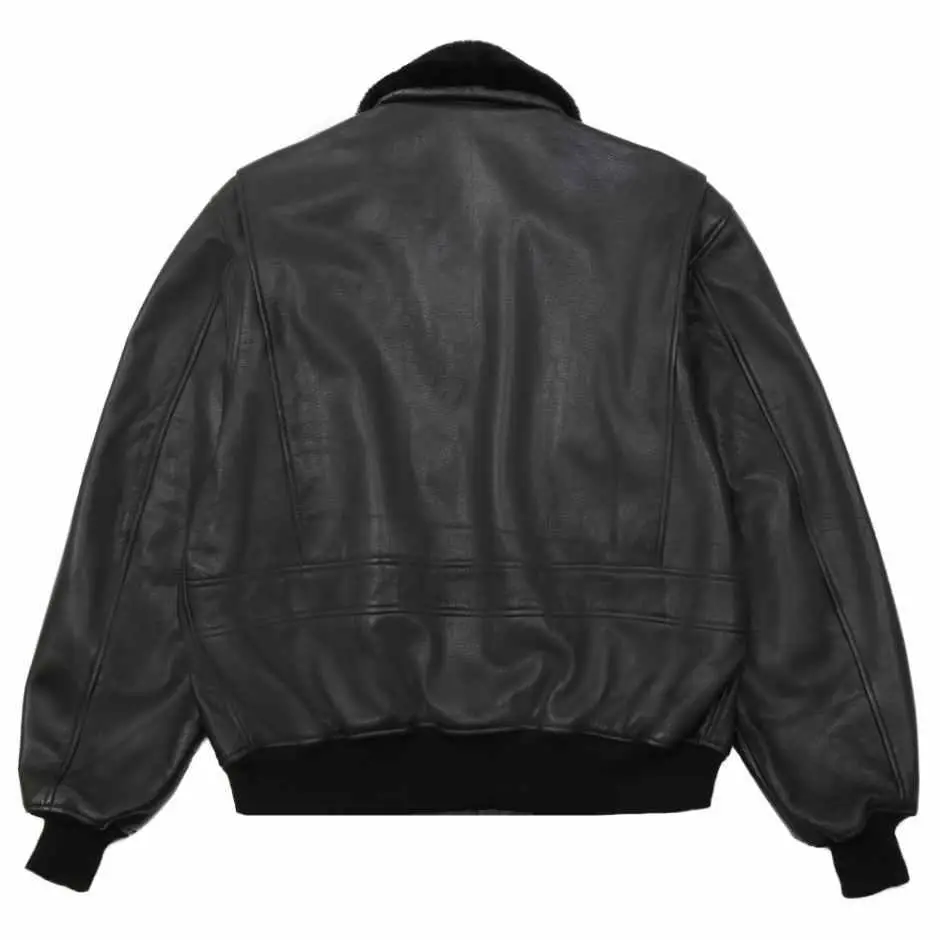 Куртка Alpha Industries G-1 Leather Jacket 2XL Black (MLG21210P1B2XL) - фото 2