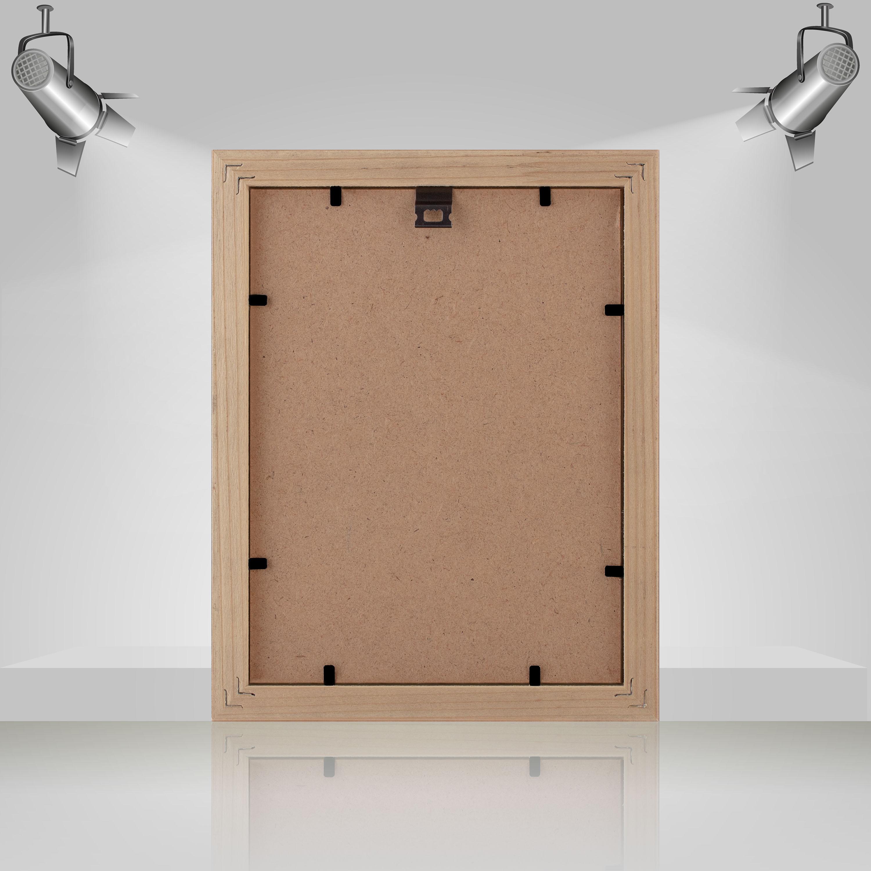 Фоторамка деревянная EmojiFrame 15х20 см AH2220-02 антибликовое стекло 2 мм Фиолетовый - фото 4