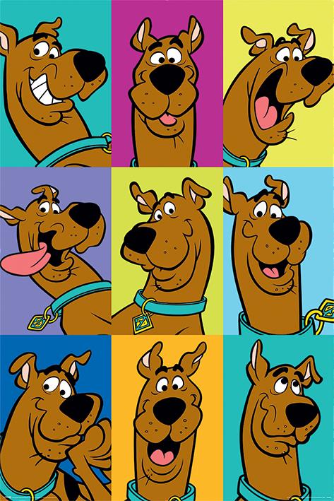 Постер плакат Скуби-Ду Многоликий Скуби-Ду/Scooby Doo The Many Faces Of Scooby Doo 61x91,5 см